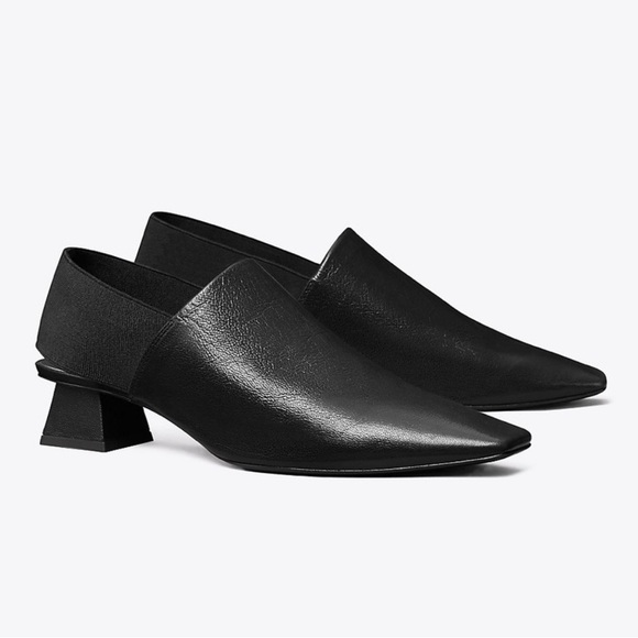 Tory Burch Shoes - Tory Burch Elasticated Slingback Mules in Perfect Black